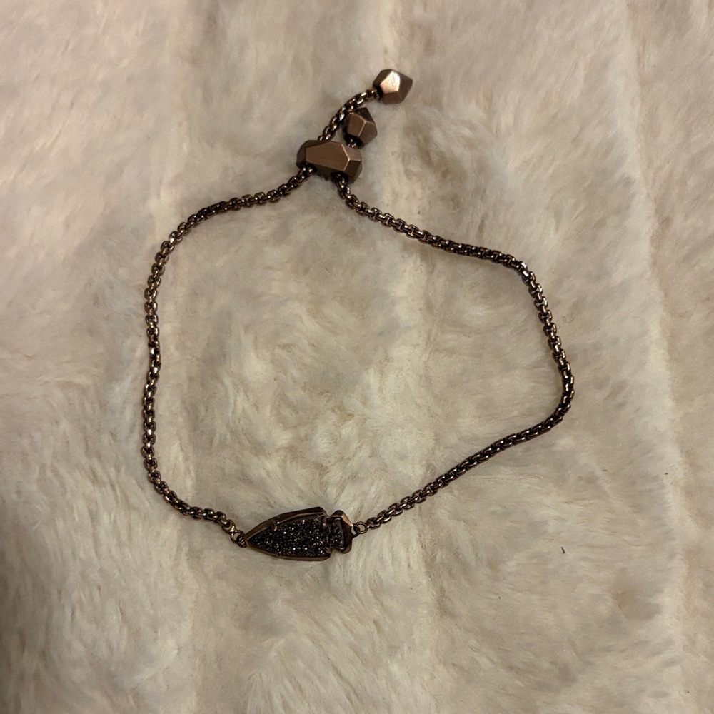 Kendra Scott Rose Gold Crystal Accent Adjustable Bracelet - Women Jewelry